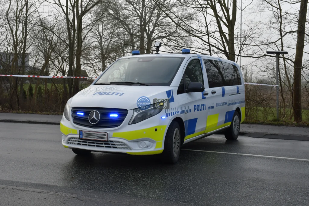 Indsatslederbilen agerer som en aktiv del af afspærringen