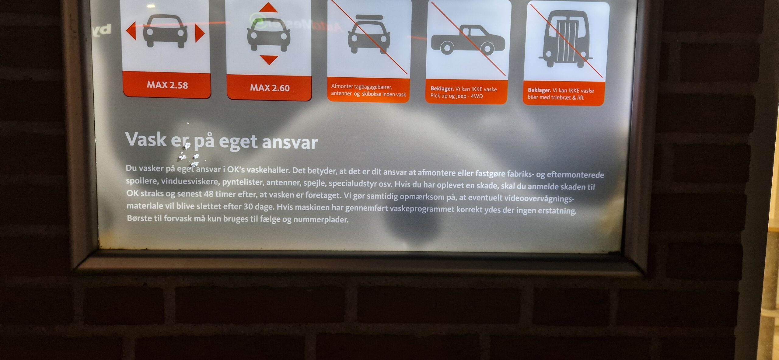 Total ansvarsfralæggelse fra OK's side.